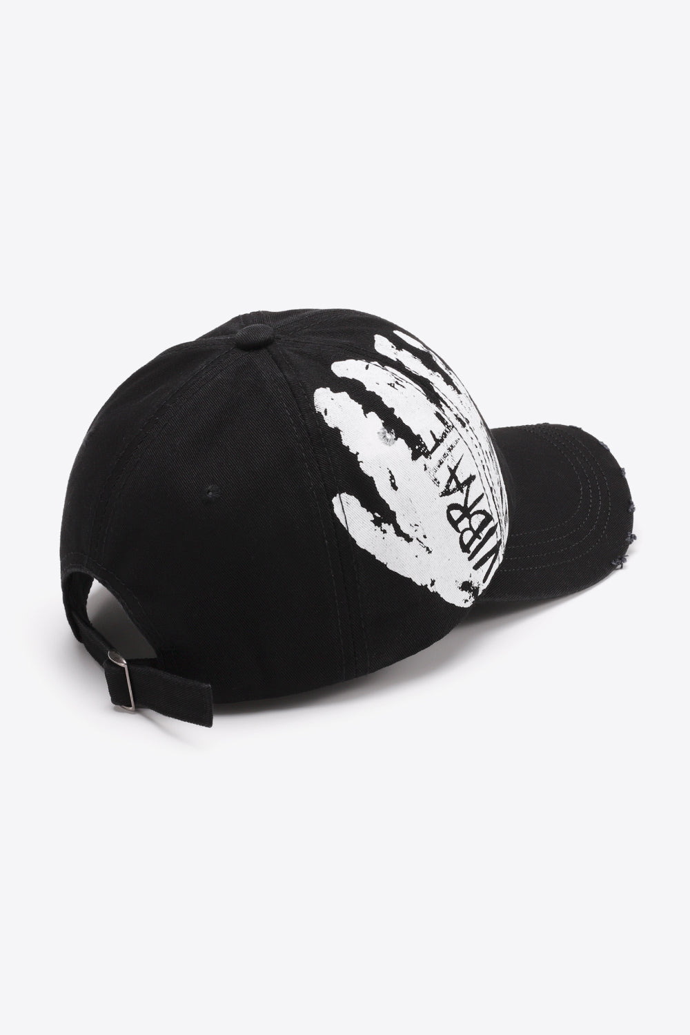 VIBRA Graphic Distressed Adjustable Baseball Cap 