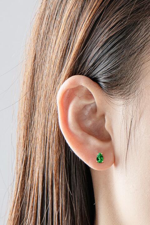 Emerald Stud Earrings 