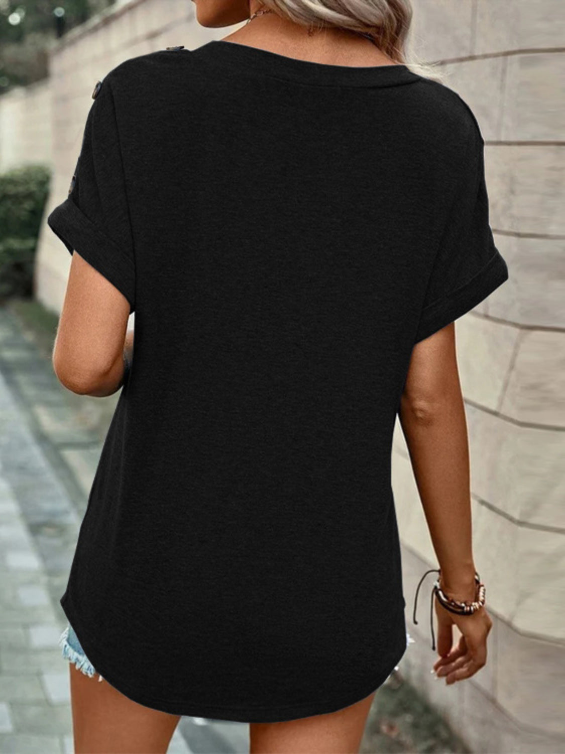 V-Neck Short Sleeve T-Shirt 