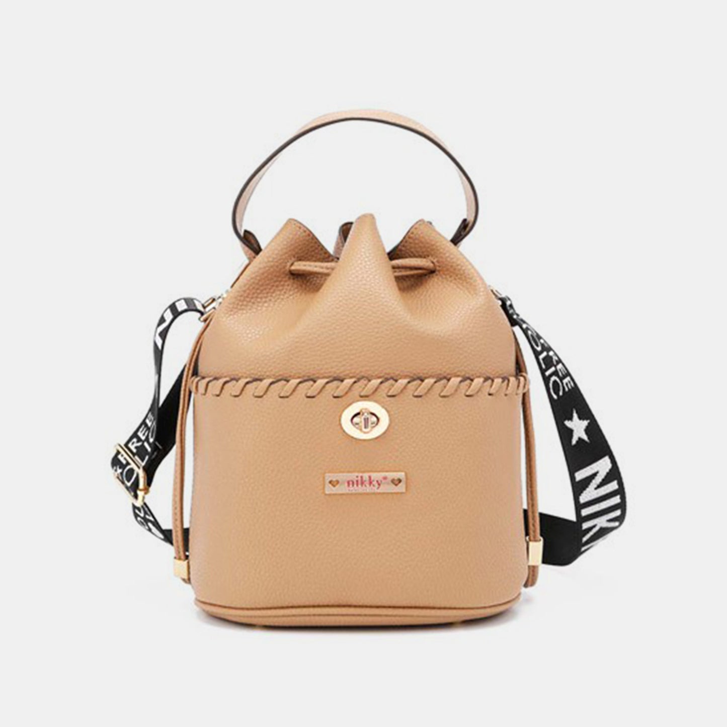 Nicole Lee USA Drawstring Bucket Bag 