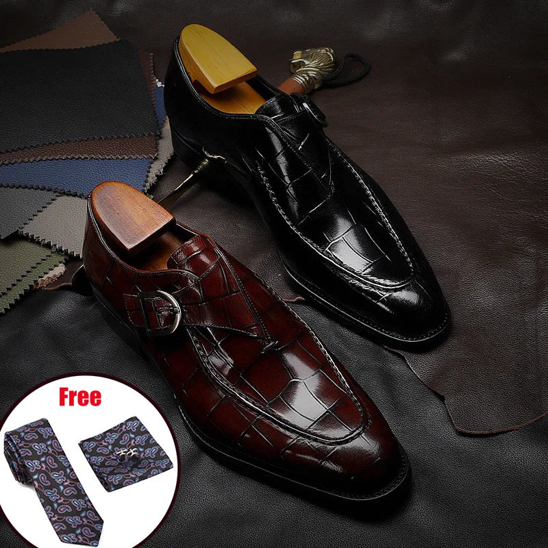 Men Leather Shoes Business Dress Suit Shoes 