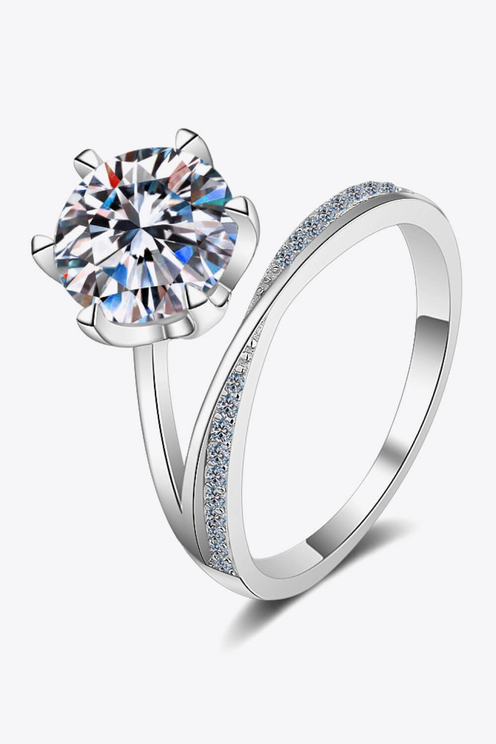 3 Carat Moissanite 6-Prong Ring 