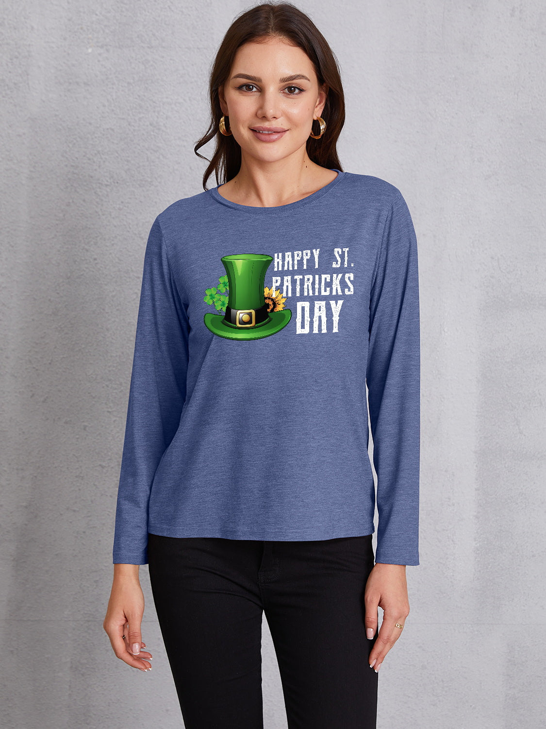 HAPPY ST. PATRICK'S DAY Round Neck T-Shirt 