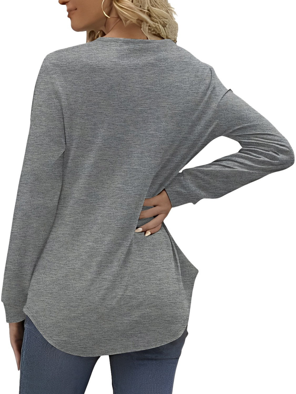 Round Neck Long Sleeve T-Shirt 