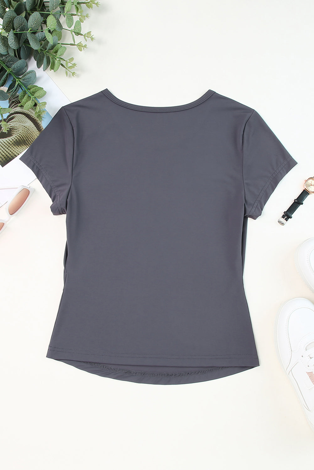 Round Neck Short Sleeve T-Shirt 