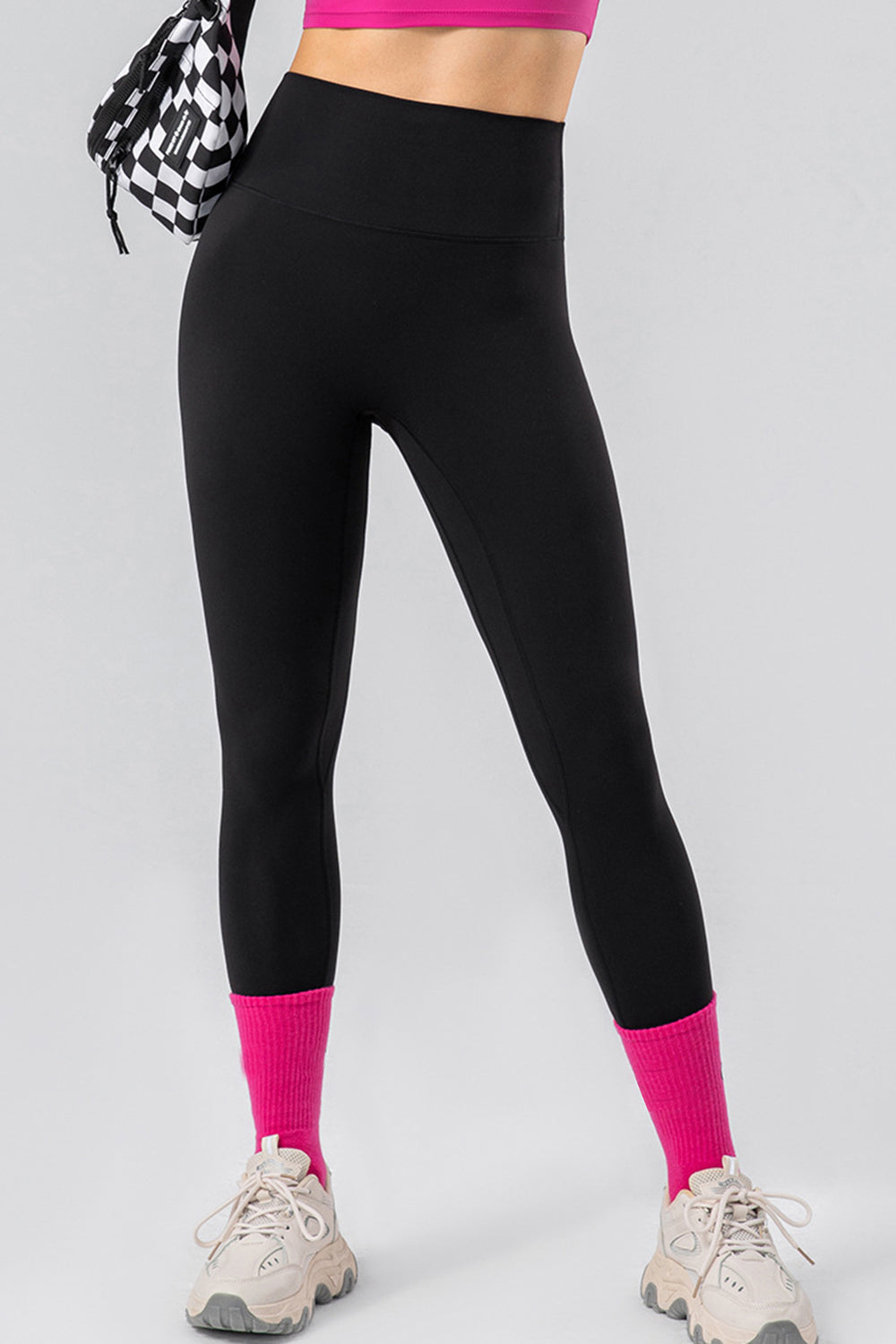 High Waist Wide Waistband Active Leggings 