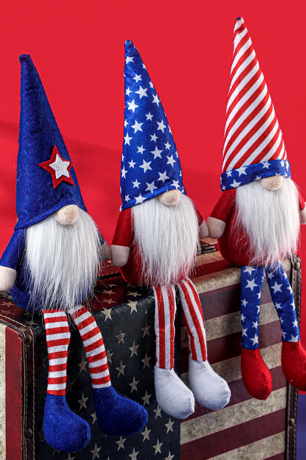 3-Piece Independence Day Pointed Hat Gnomes 