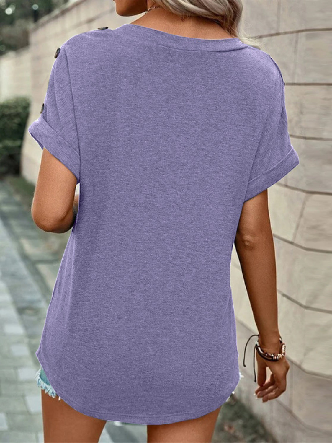 V-Neck Short Sleeve T-Shirt