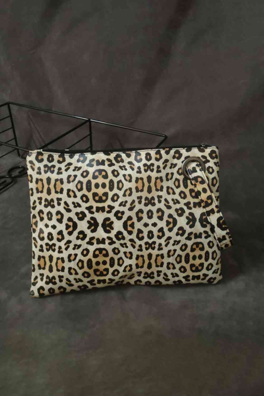 Leopard PU Leather Clutch 