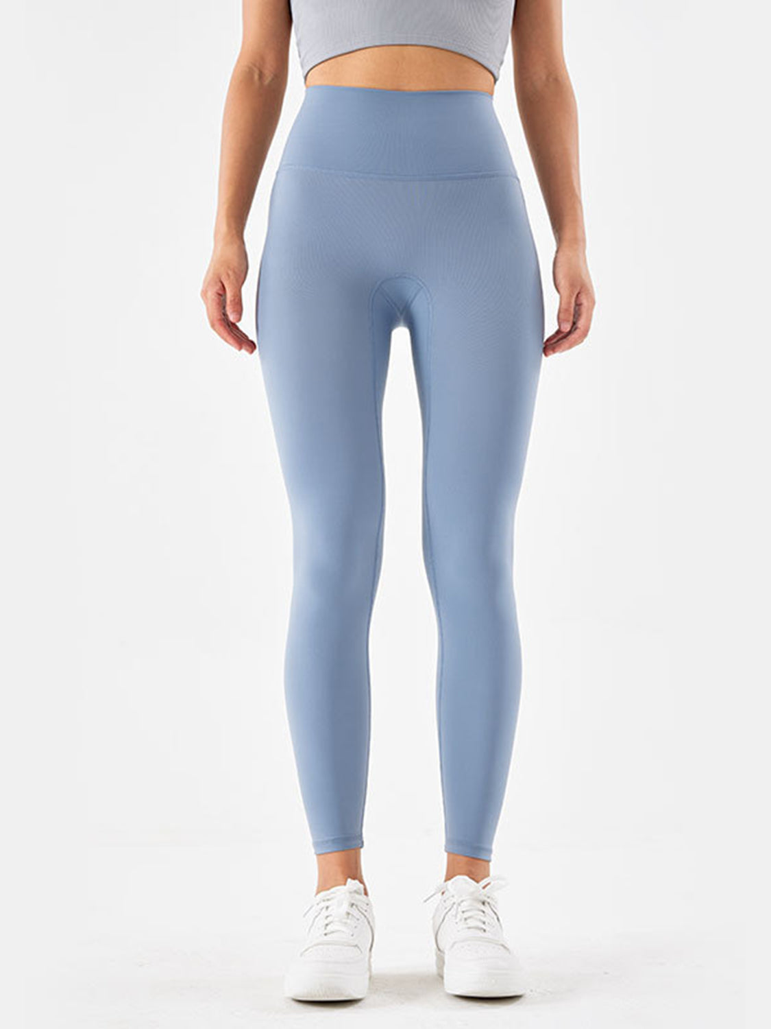 Wide Waistband Sports Leggings - Babbazon leggings