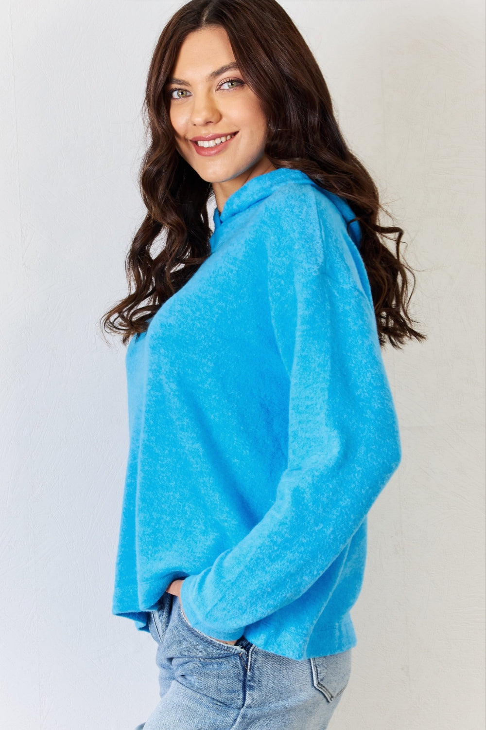 Zenana Full Size Long Sleeve Cozy Hoodie 