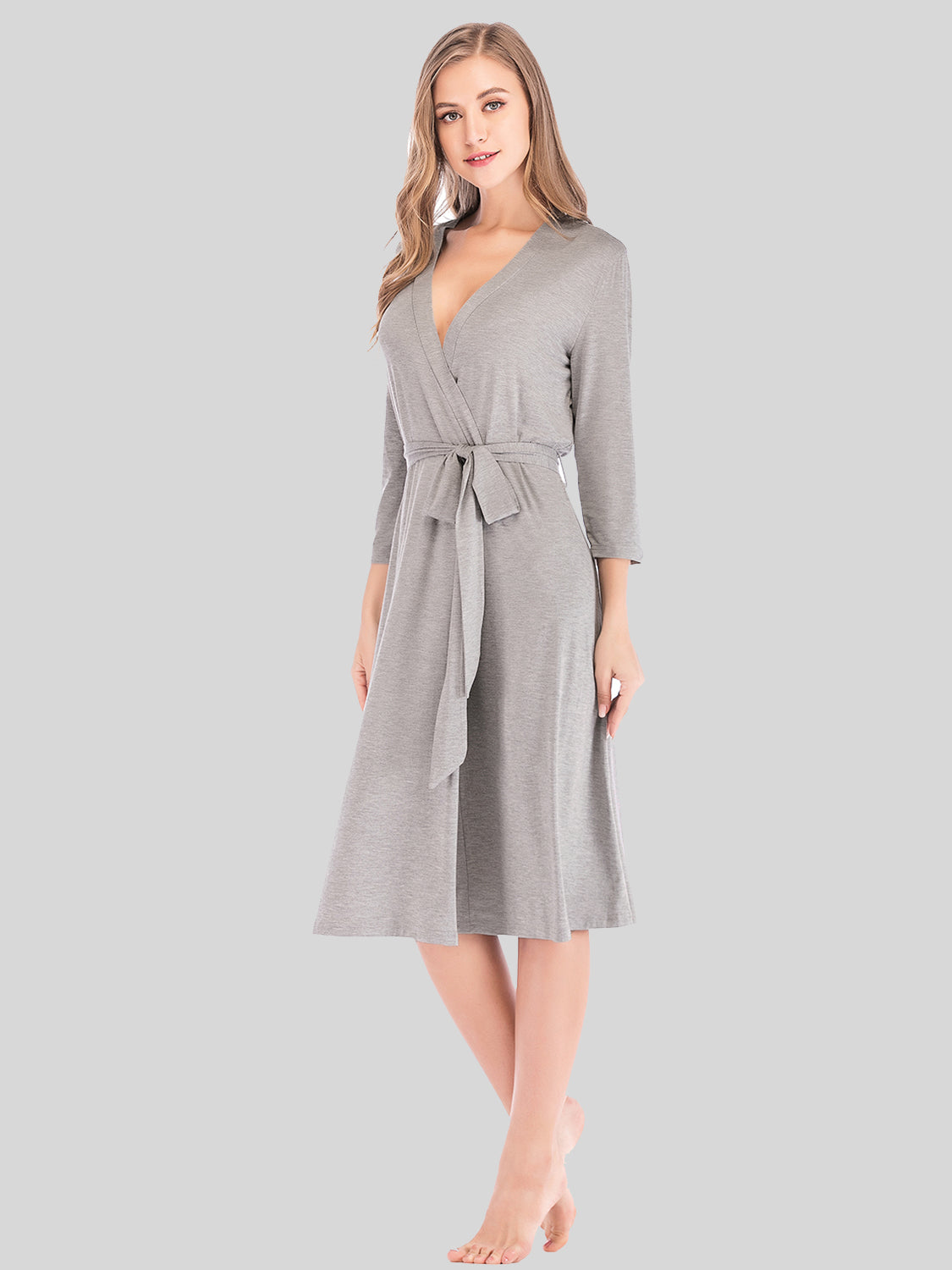 Plunge Tie Front Night Dress 