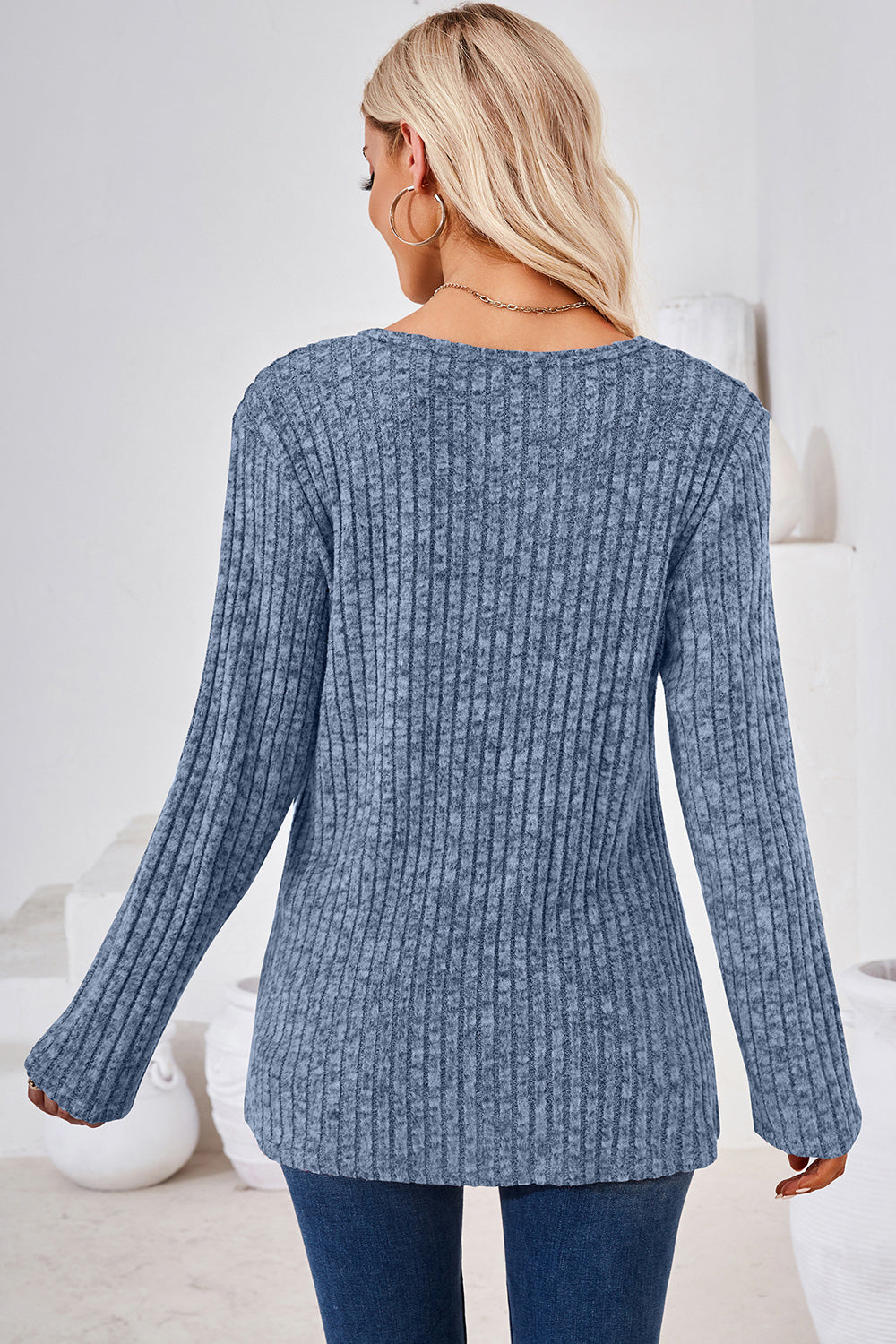 Round Neck Long Sleeve T-Shirt 