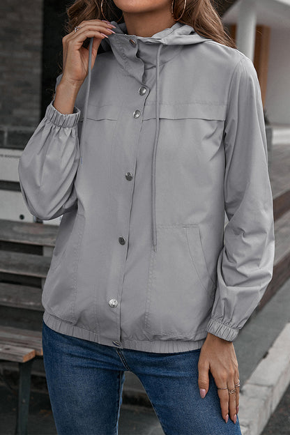 Button-Down Long Sleeve Sports Jacket 