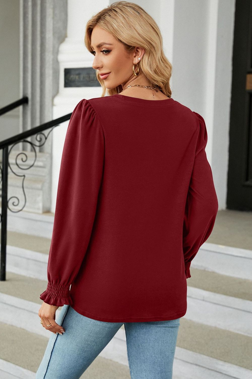 Round Neck Long Sleeve T-Shirt 