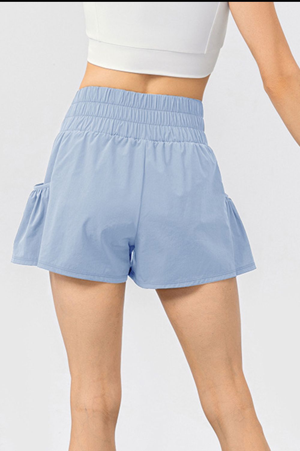 Elastic Waist Pocketed Active Shorts 