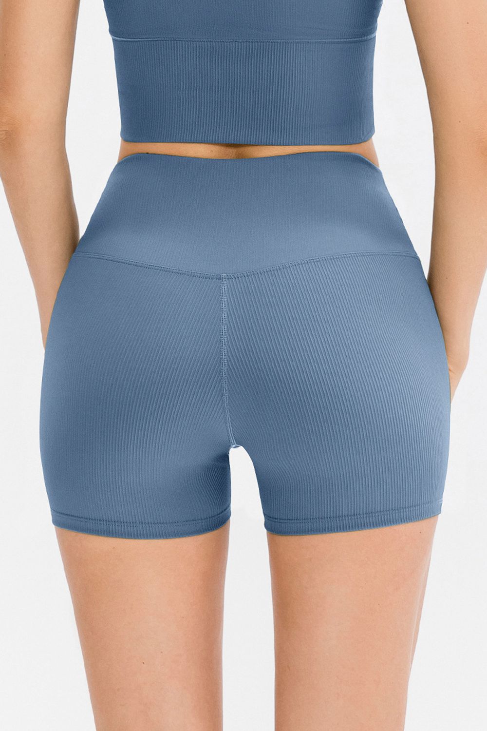 Slim Fit Wide Waistband Sports Shorts 