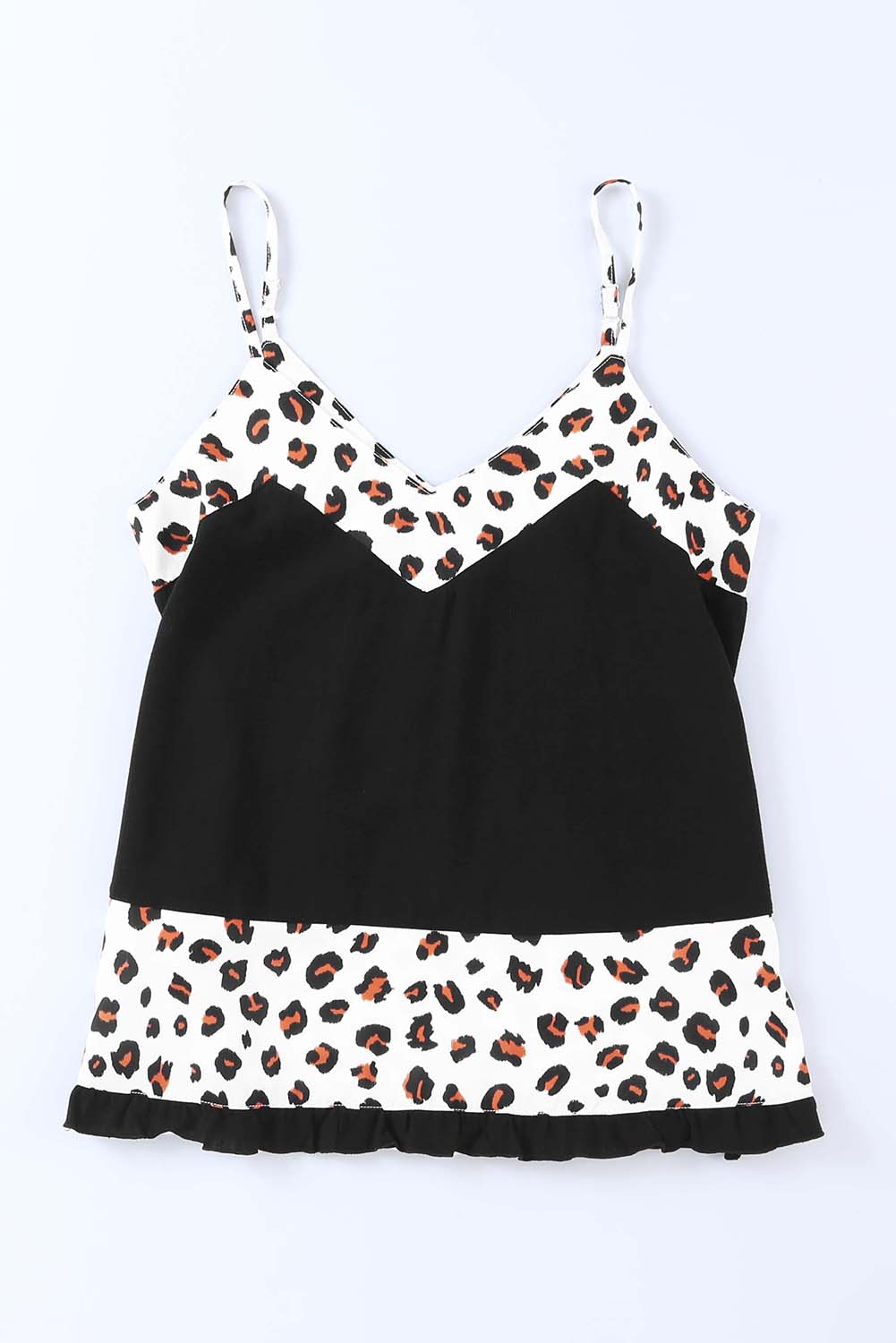 Printed Spaghetti Strap V-Neck Cami 