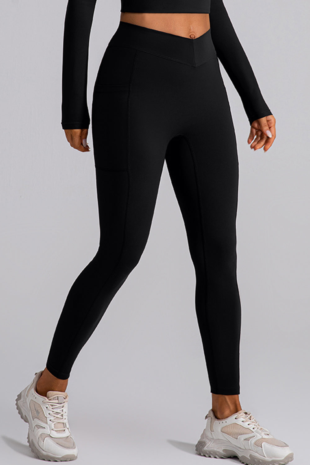 High Waist Active Leggings with Pockets 