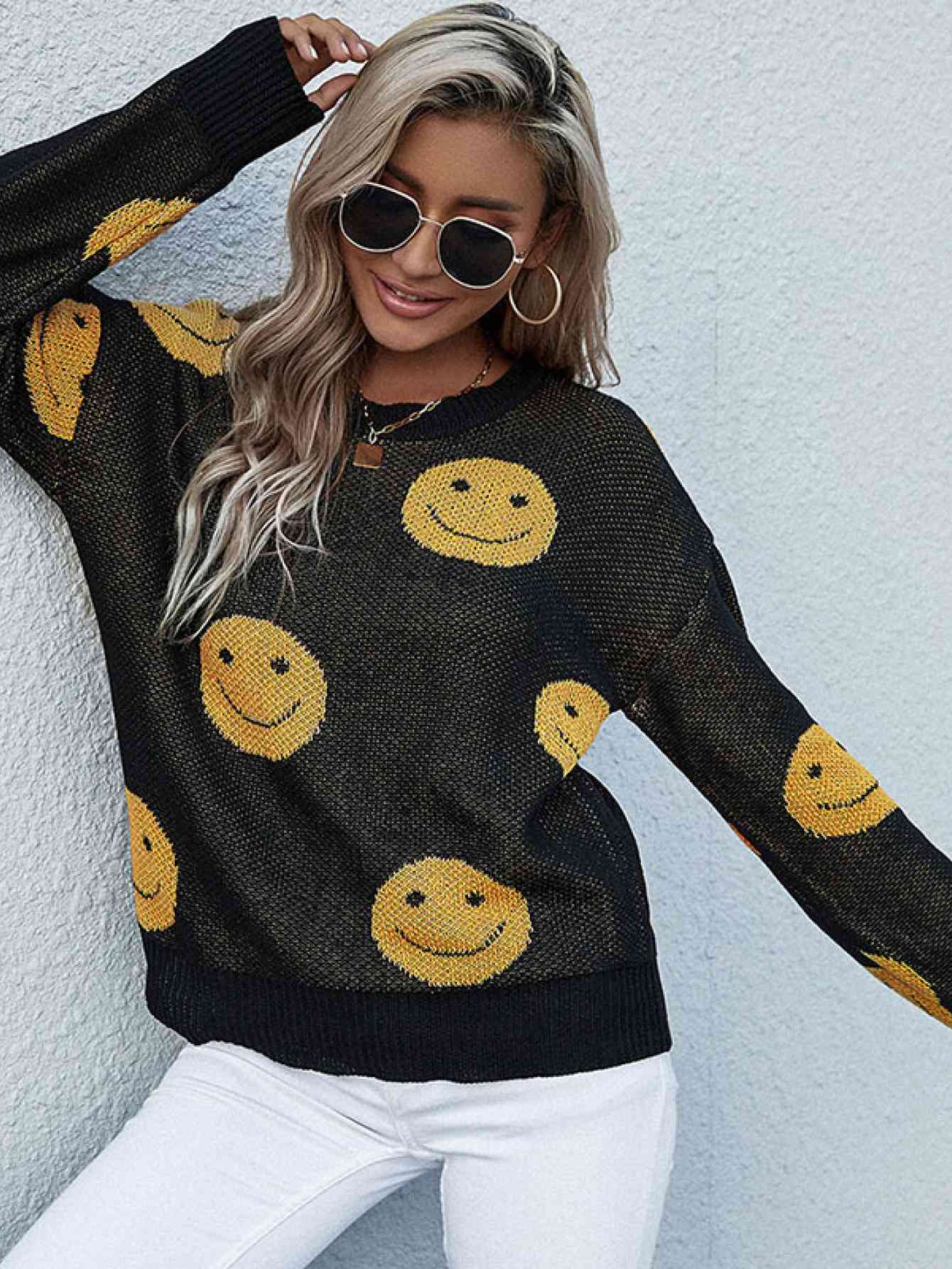 Smiley Face Sweater 