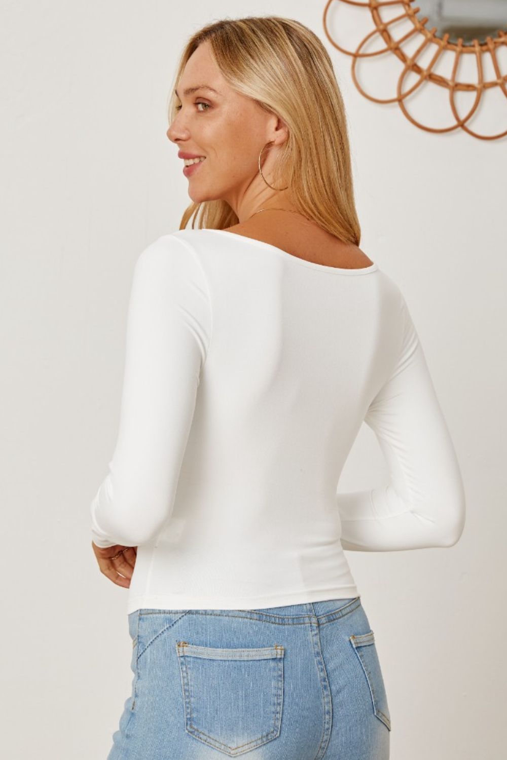 Ruched Long Sleeve T-Shirt 