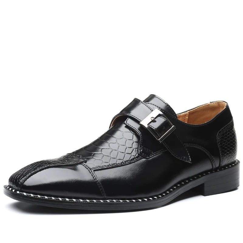 Men's Dress Shoes Buckle Business Skyle Male Oxfords 