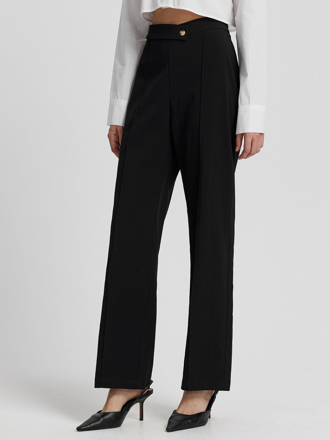 High Waist Straight Pants 