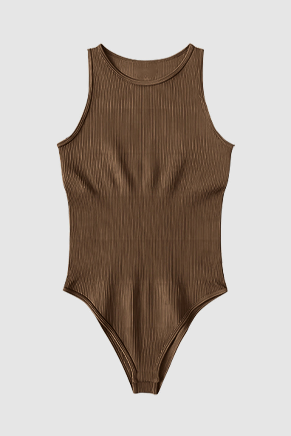 Round Neck Sleeveless Active Bodysuit 