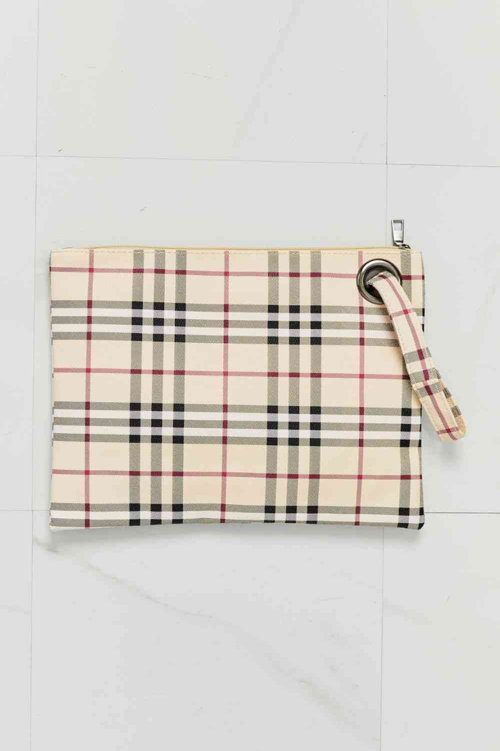 Carry Your Love Plaid Wristlet 