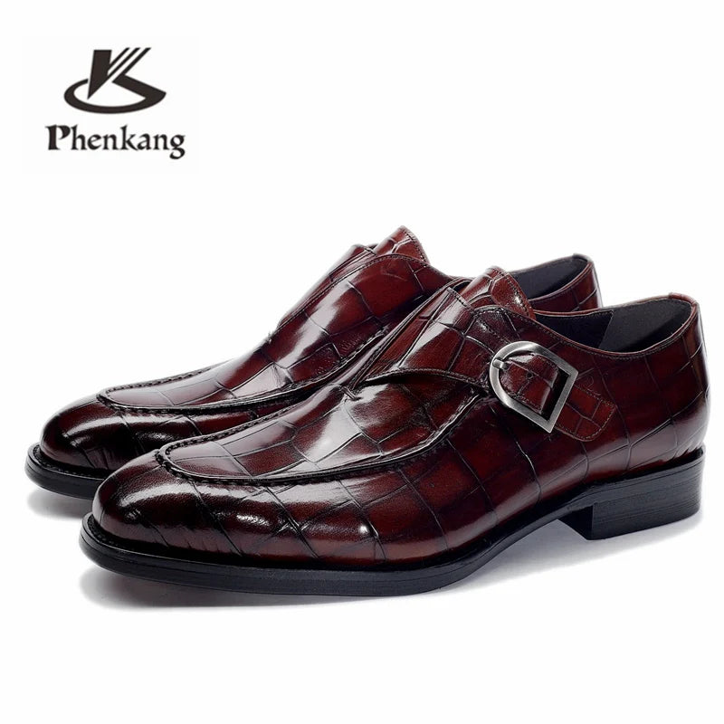 Men Leather Shoes Business Dress Suit Shoes