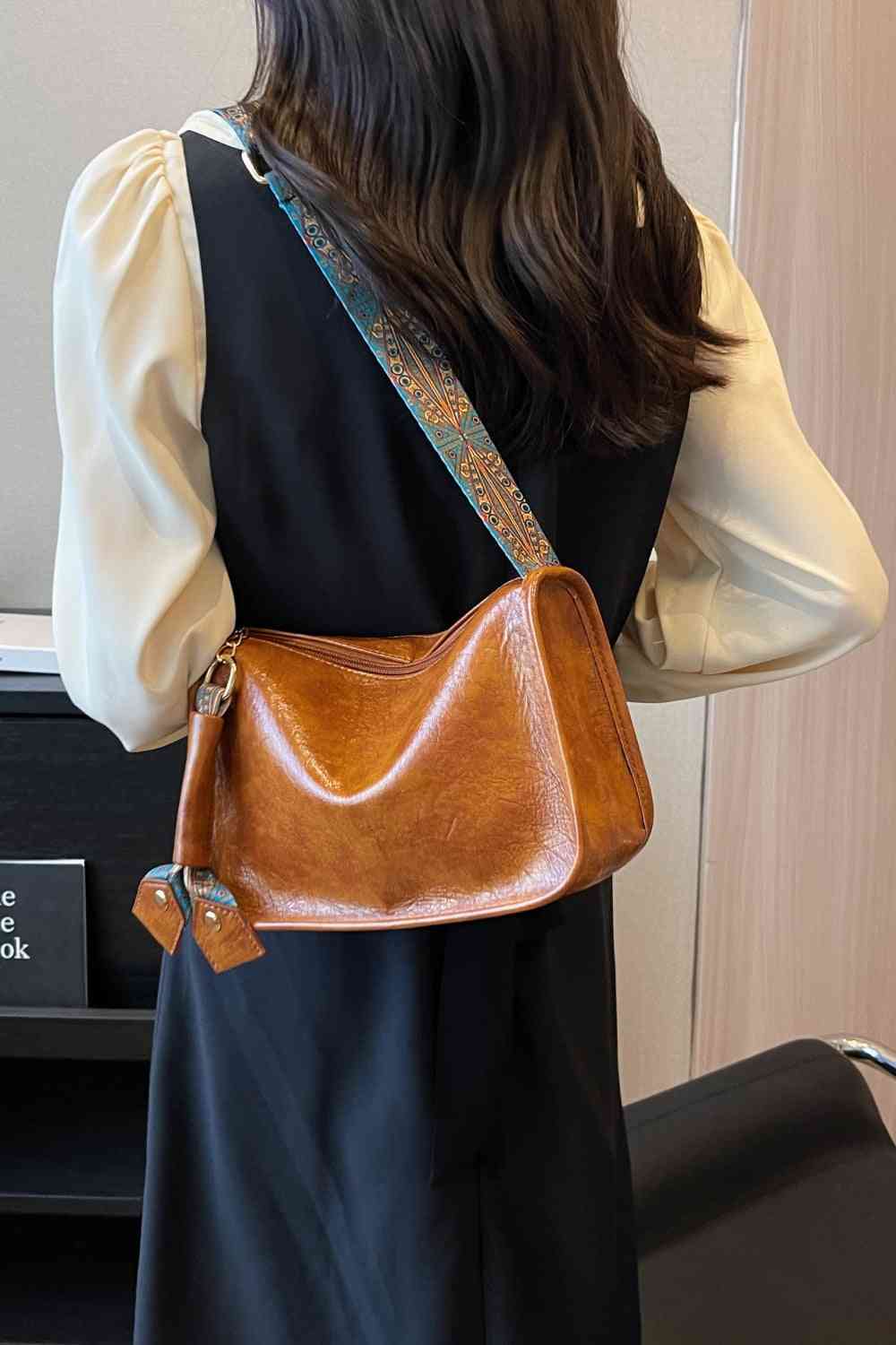 Adored PU Leather Shoulder Bag 