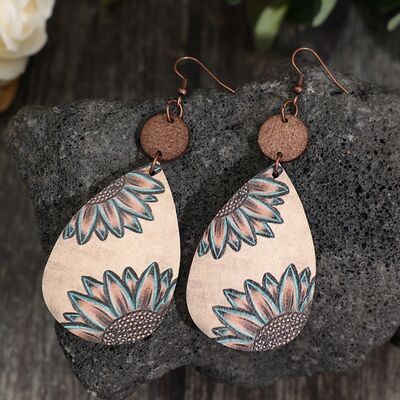 Wooden Dangle Earrings 