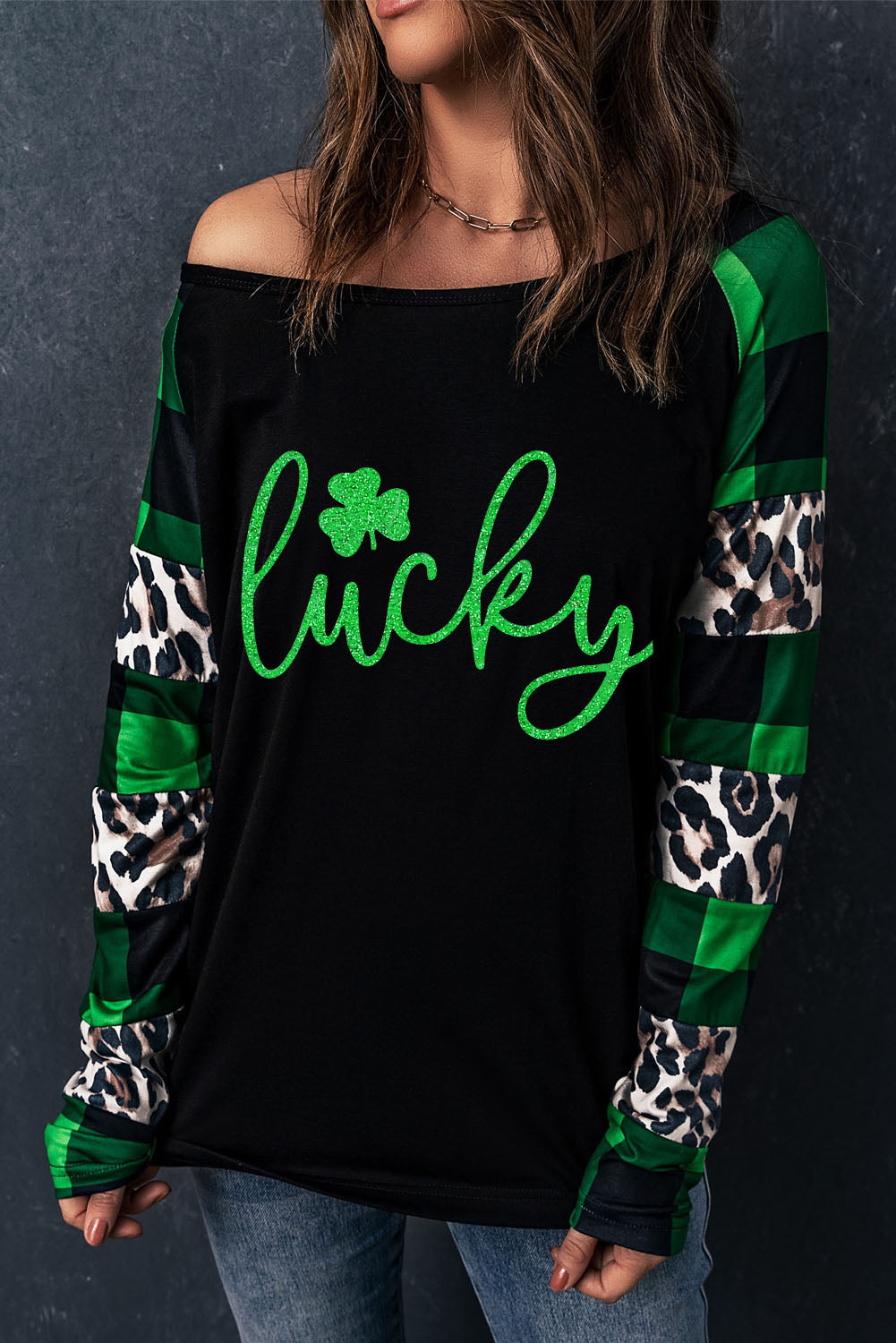 LUCKY Plaid Long Sleeve T-Shirt 