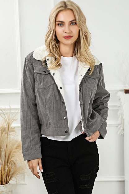 Snap Down Collared Jacket 