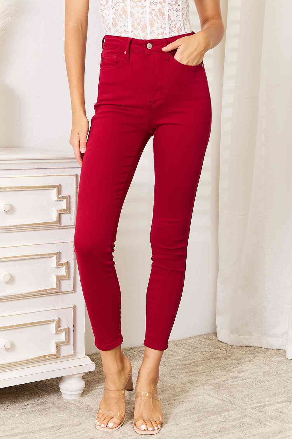 Judy Blue Full Size High Waist Tummy Control Skinny Jeans 