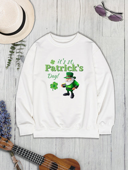 IT'S ST. PATRICK'S DAY Round Neck Sweatshirt 