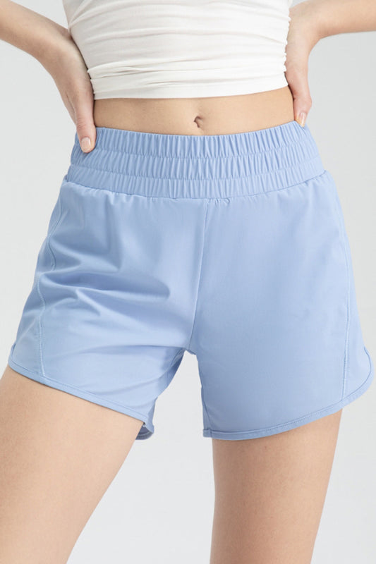 Elastic Waist Active Shorts 