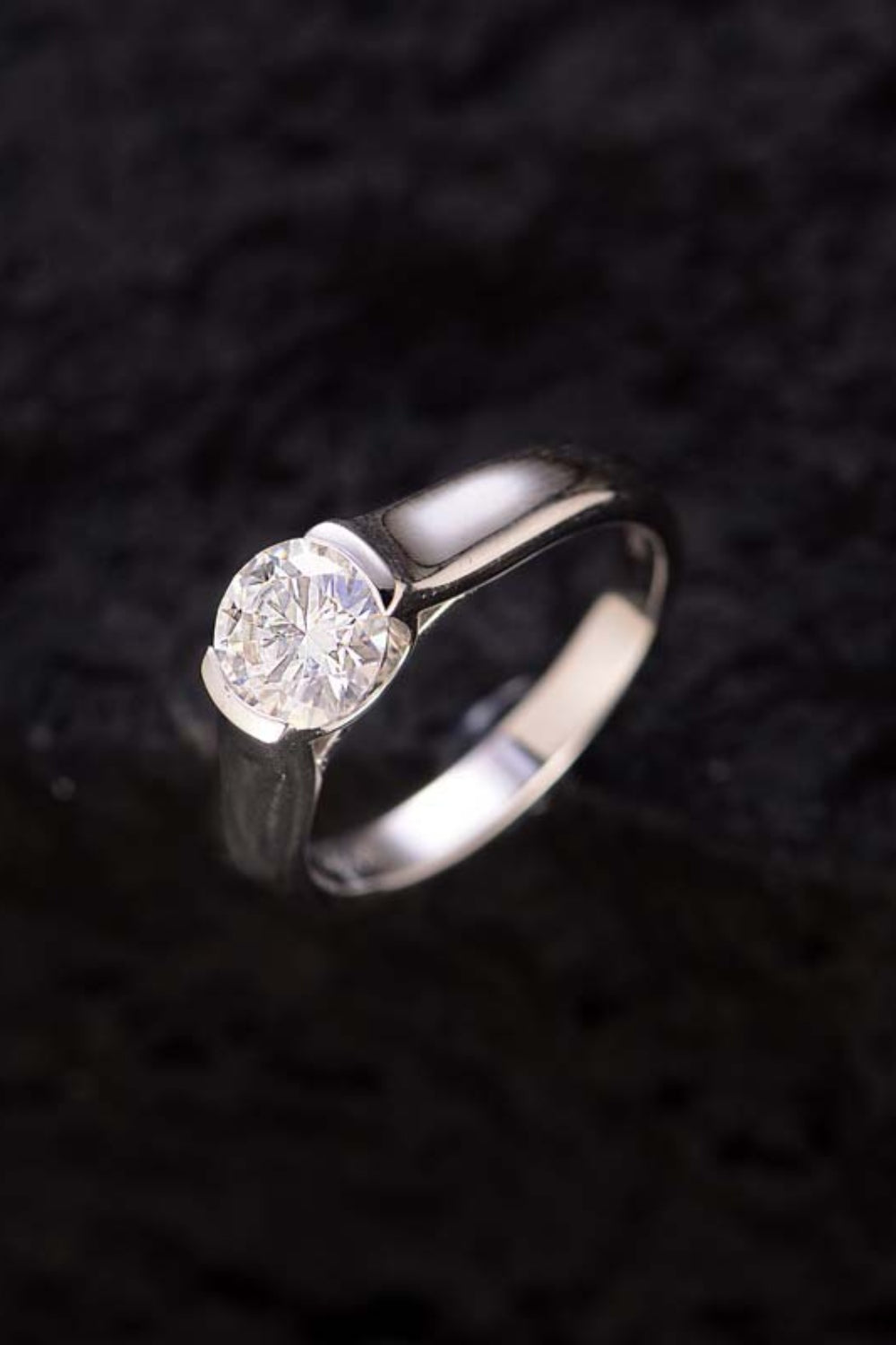 1.5 Carat Moissanite 925 Sterling Silver Ring 