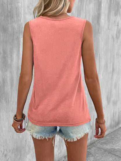 Twisted Round Neck Tank 