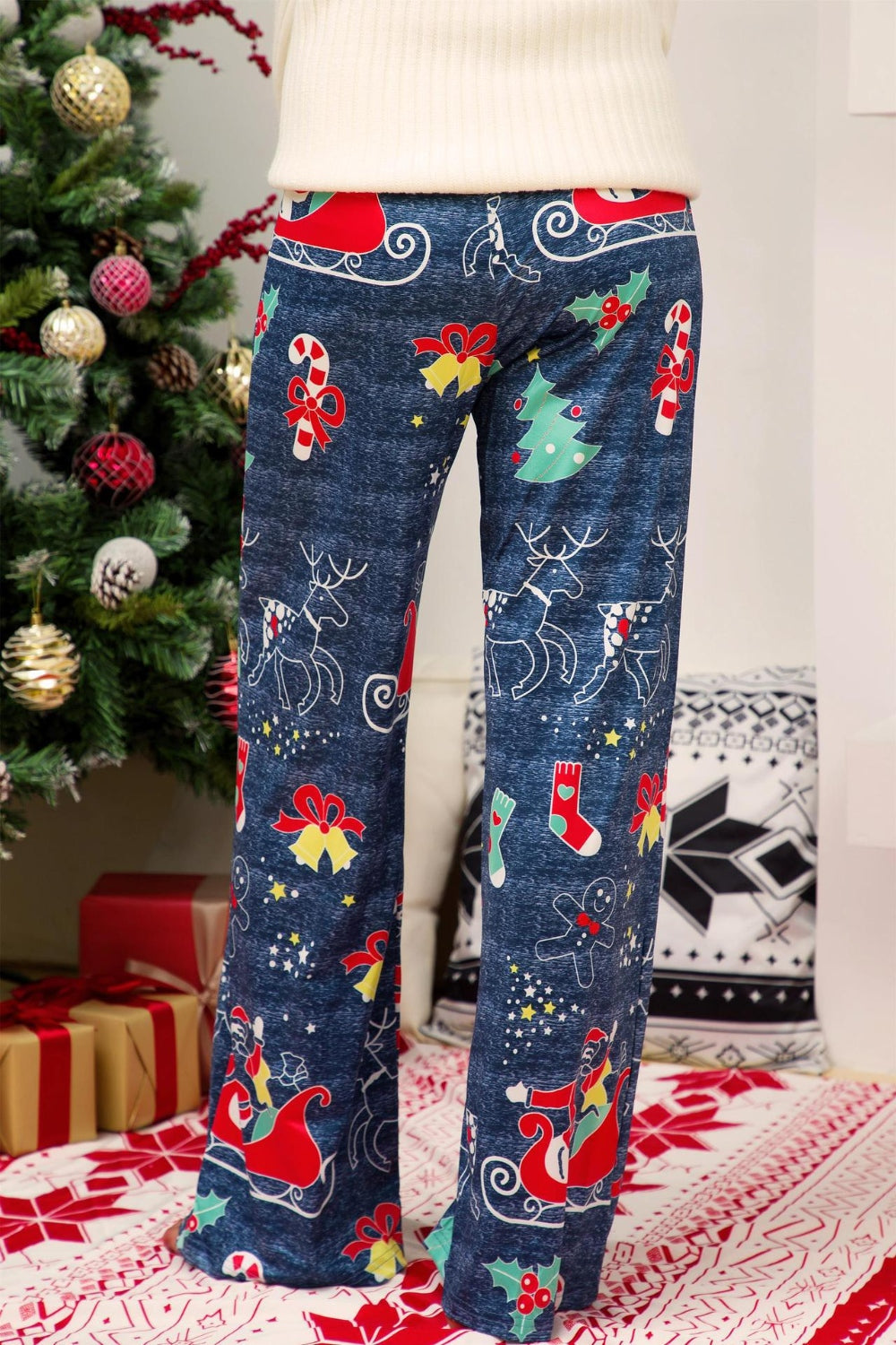 Christmas Straight Leg Pants 