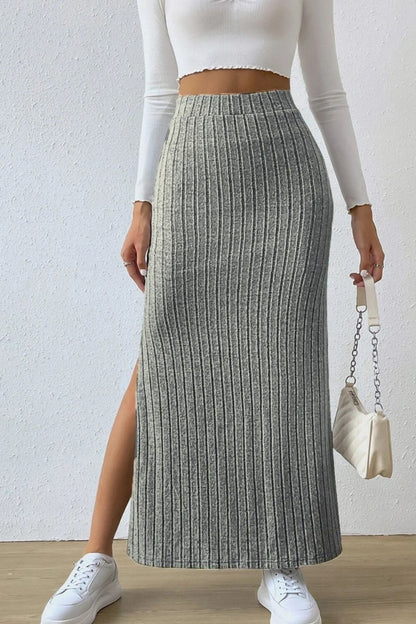 Slit High Waist Skirt 