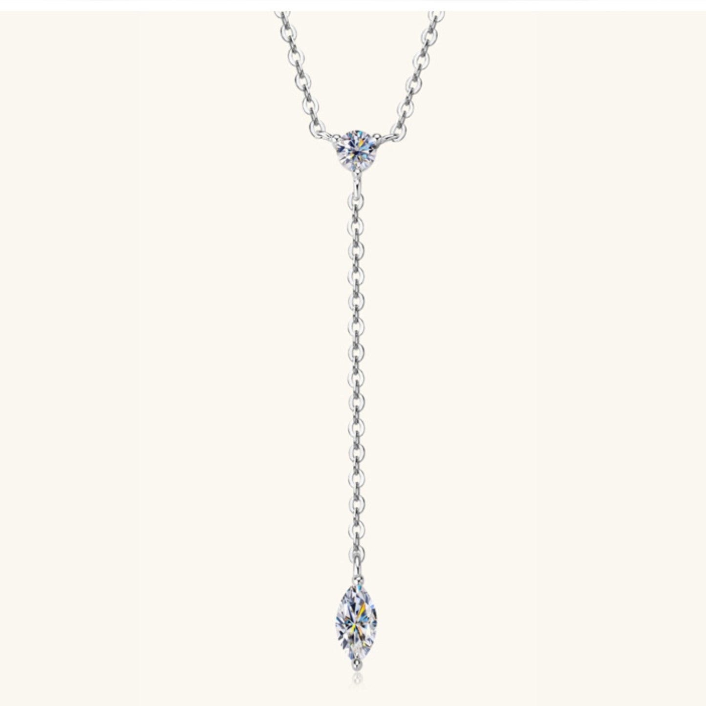 Moissanite 925 Sterling Silver Necklace 