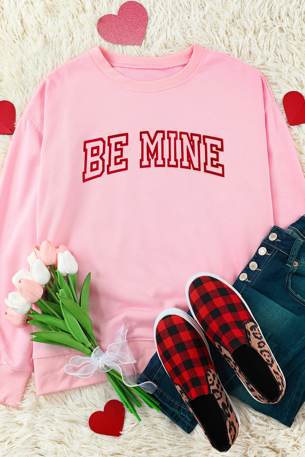 BE MINE Round Neck Sweatshirt 