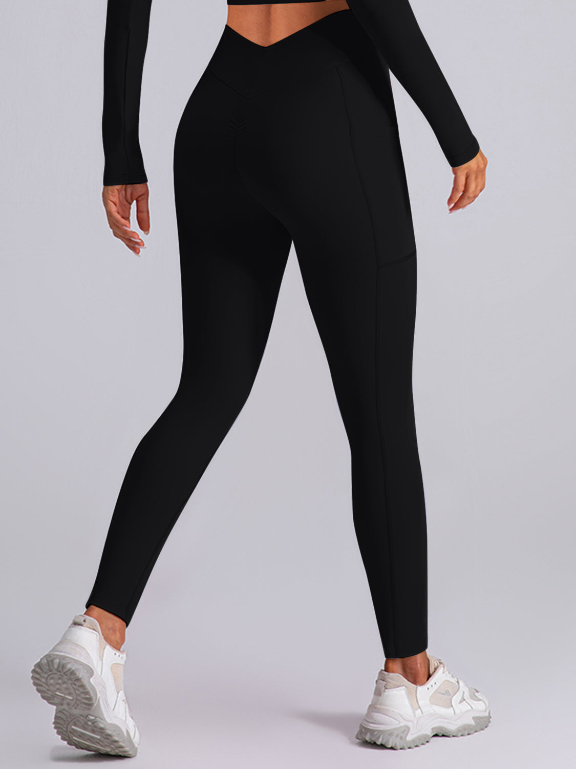 High Waist Active Leggings with Pockets 