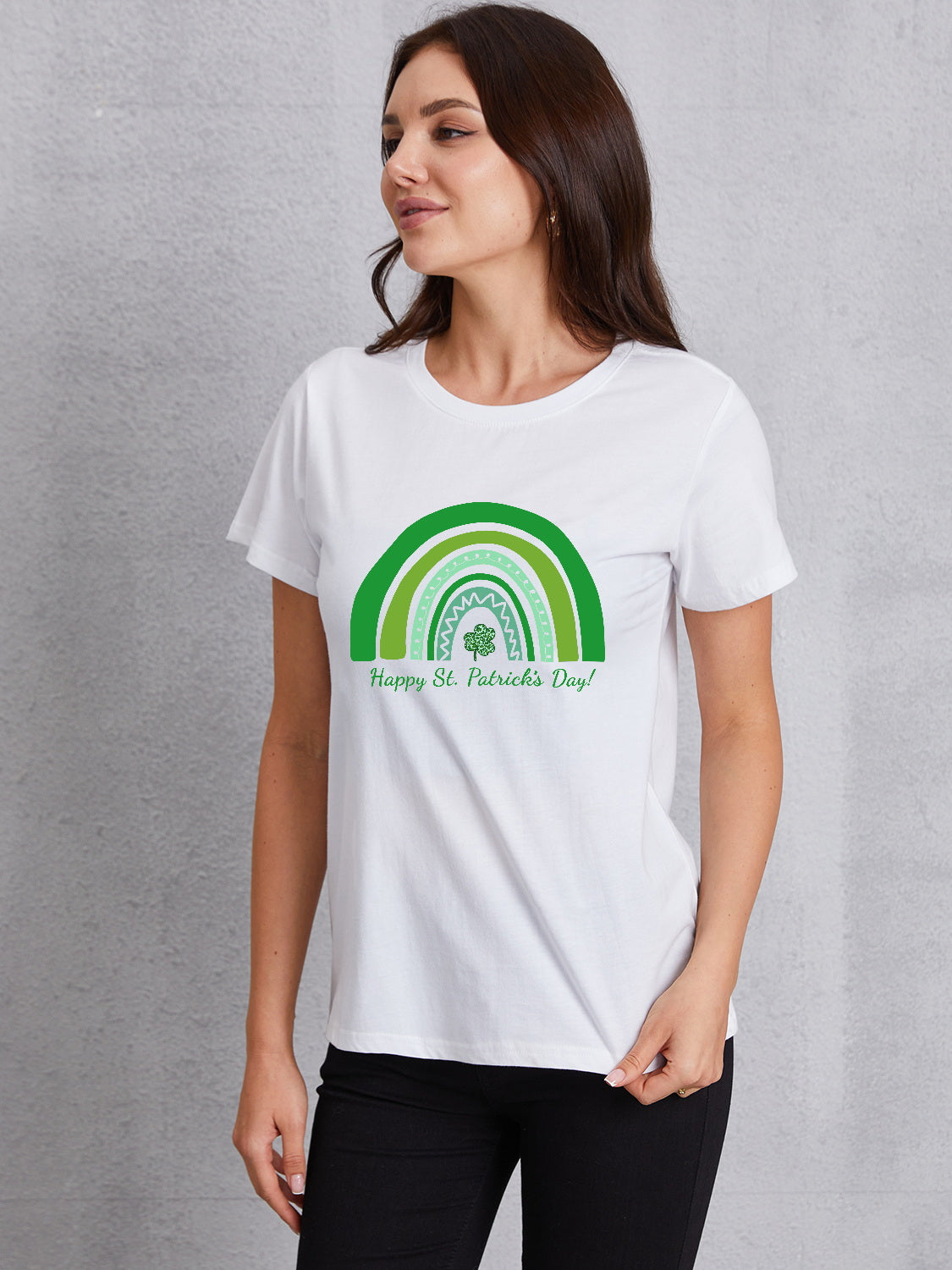 HAPPY ST. PATRICK'S DAY Round Neck T-Shirt 