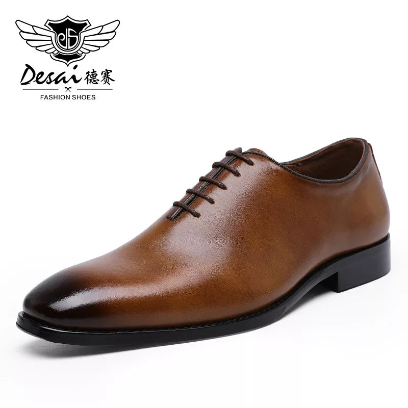 Men's Business Dress Casual Shoes for Men Soft Genuine Leather