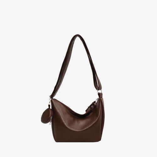 PU Leather Crossbody Bag with Small Purse 