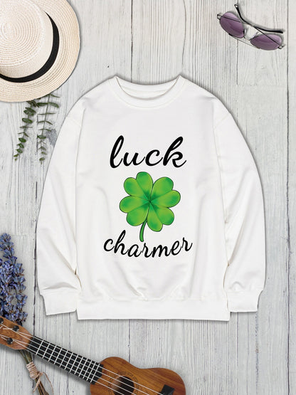 LUCK CHARMER Round Neck Sweatshirt 