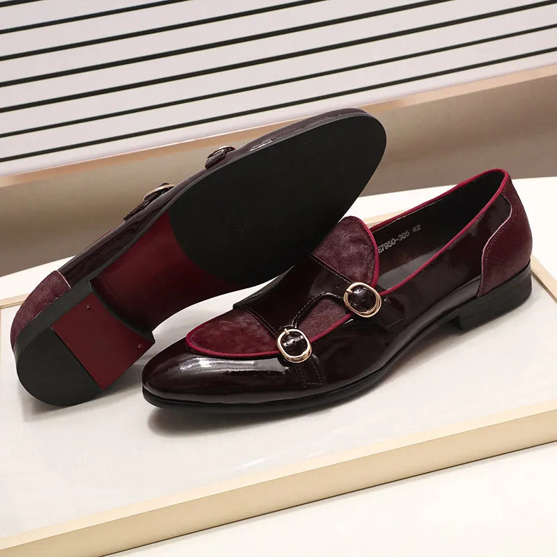 FELIX CHU Mens Wedding Loafers Gentlemen Party Dress Shoes 