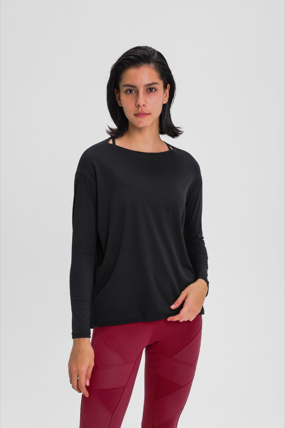 Loose Fit Active Top - Babbazon Tops